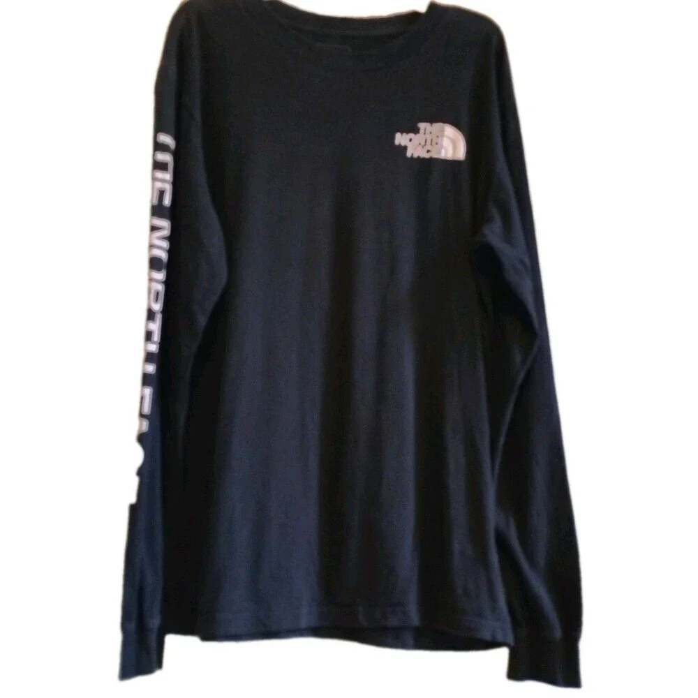 The North Face Men's Sleeve Hit Graphic Long Sleeve T-Shirt Black Size M